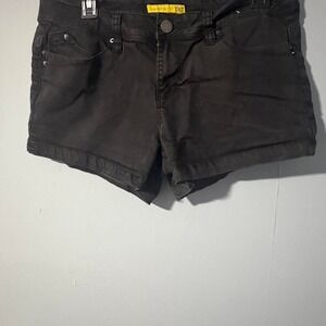 Black high-waisted shorts